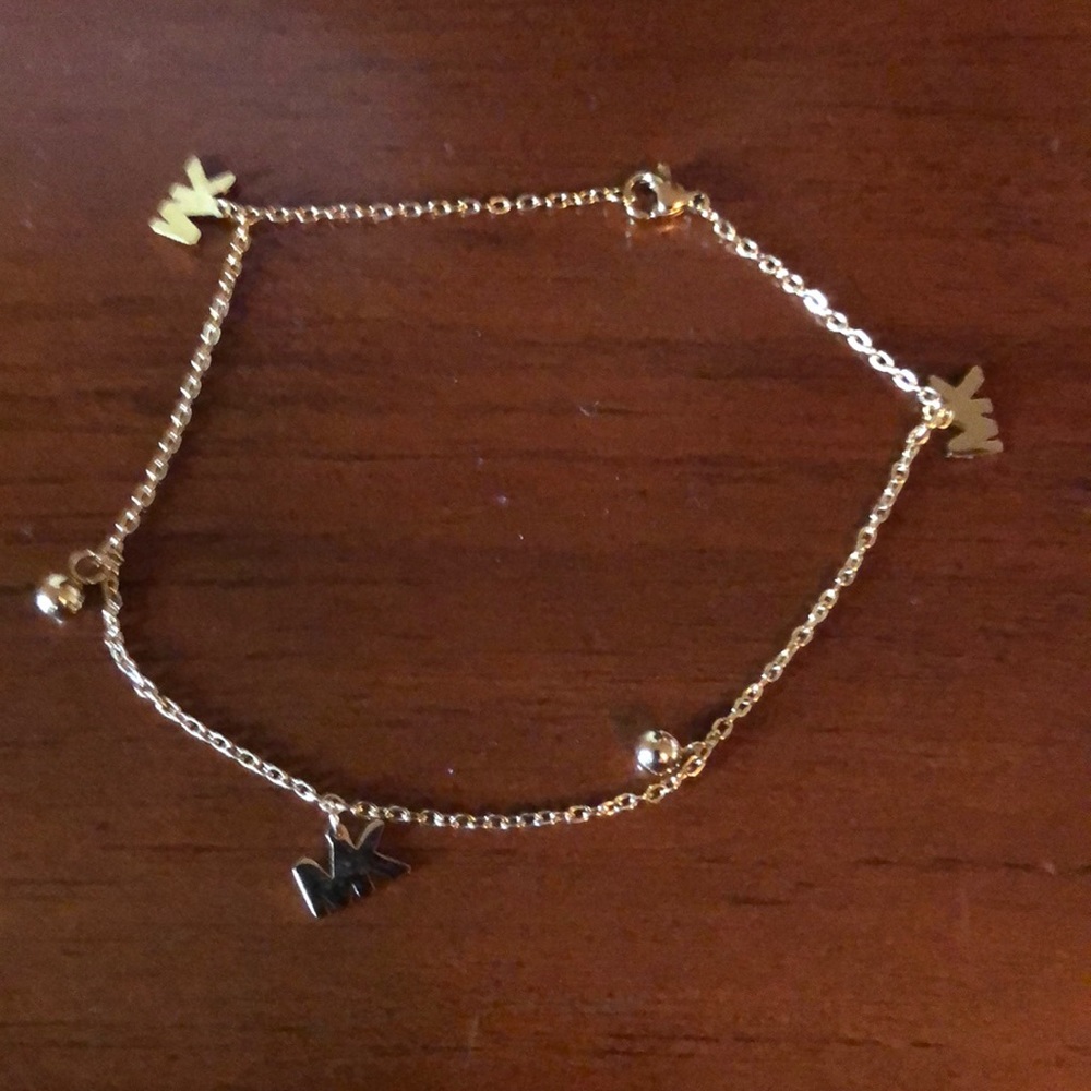 Gold plated anklets
